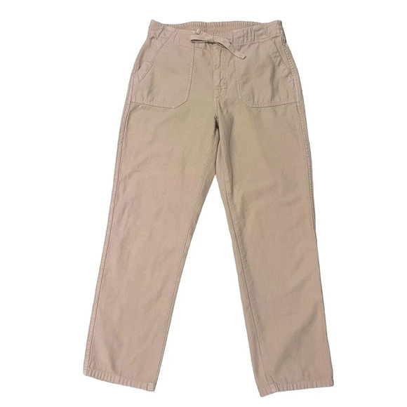 J.Crew Women’s Size Small Tie-waist Camp Pant Beachwood Beige Pull On An… - Picture 2 of 7